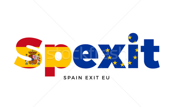 Stockfoto: Uitgang · europese · unie · referendum · vector · geïsoleerd