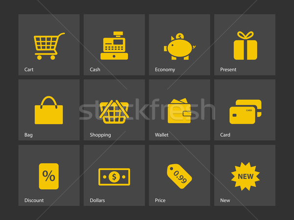 ショッピング アイコン 金融 袋 ギフト カード ストックフォト © tkacchuk