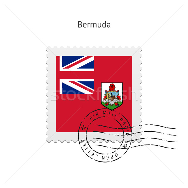 Bermuda Flag Postage Stamp. Stock photo © tkacchuk
