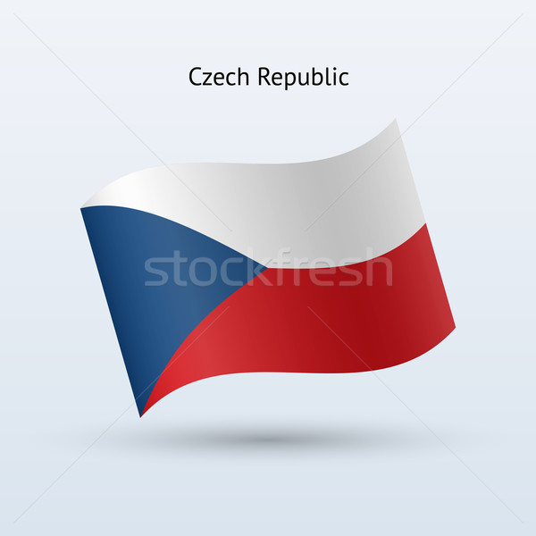 ストックフォト: チェコ共和国 · フラグ · フォーム · グレー · にログイン