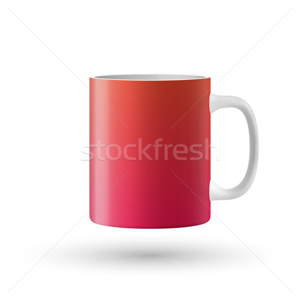 Red cup isolated on white background. Stock photo © tkacchuk