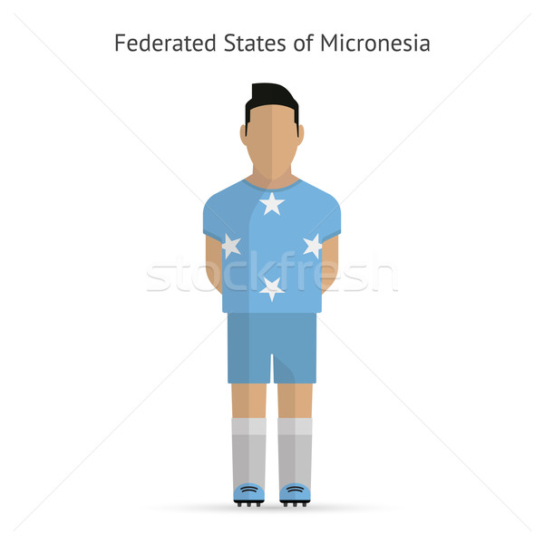 Micronesia futbolista fútbol uniforme resumen fitness Foto stock © tkacchuk