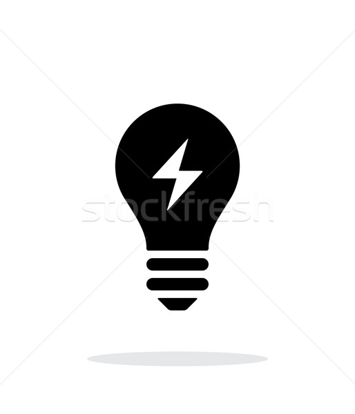 Electric light icon on white background. Stock photo © tkacchuk