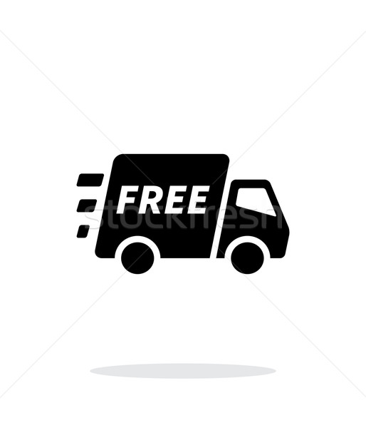 Free delivery support icon on white background. Stock photo © tkacchuk