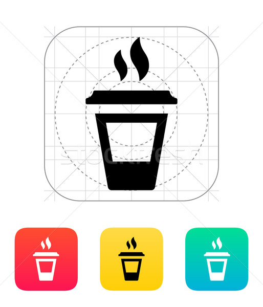 Ending coffee cup icon. Stock photo © tkacchuk