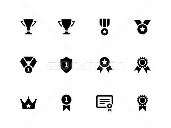 Medaillen Tasse Symbole Musik Sport Design Stock foto © tkacchuk