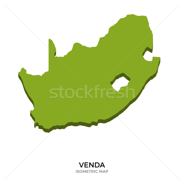 Isometric map of Venda detailed vector illustration Stock photo © tkacchuk