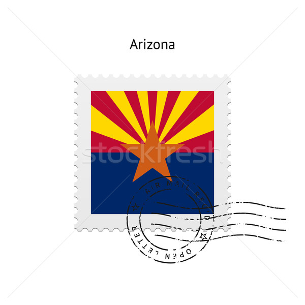 State of Arizona flag postage stamp. Stock photo © tkacchuk
