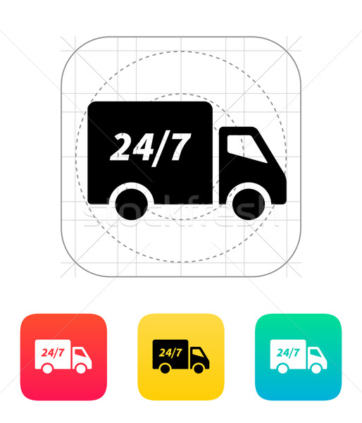 Delivery service seven days a week icon. Stock photo © tkacchuk