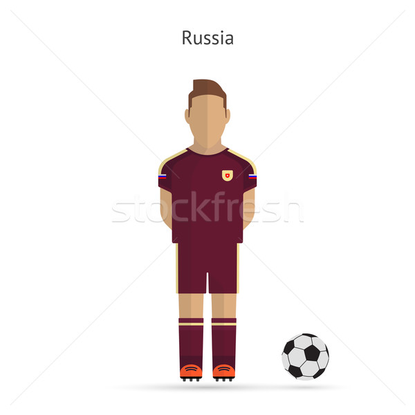 National football player. Russia soccer team uniform. Stock photo © tkacchuk