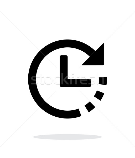 Timer icon on white background. Stock photo © tkacchuk