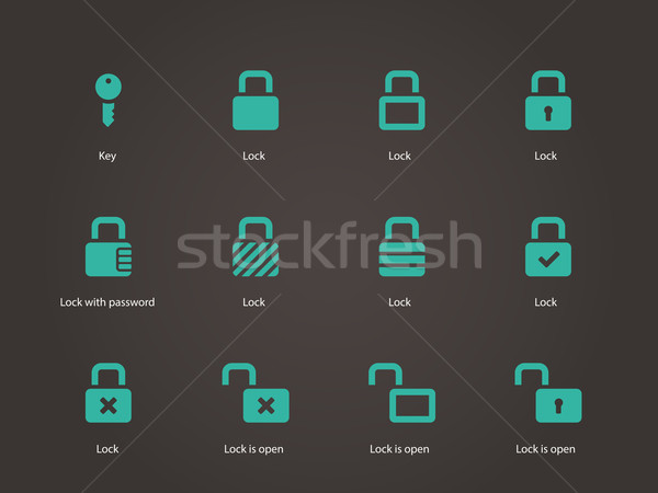 Locks icons. Stock photo © tkacchuk
