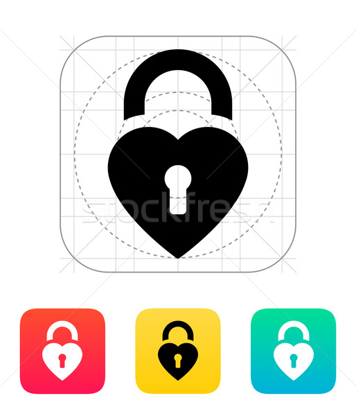 Padlock icon. Stock photo © tkacchuk