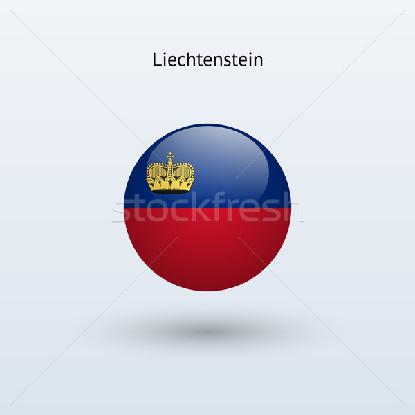Liechtenstein round flag. Vector illustration. Stock photo © tkacchuk