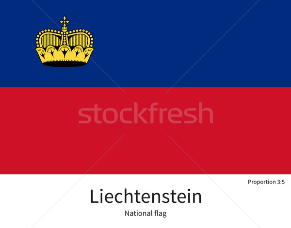 [[stock_photo]]: Pavillon · Liechtenstein · corriger · élément · couleurs · éducation