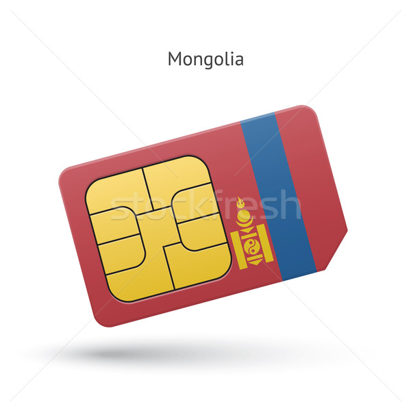 Mongolia teléfono móvil tarjeta bandera negocios diseno Foto stock © tkacchuk