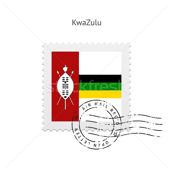 KwaZulu Flag Postage Stamp. Stock photo © tkacchuk