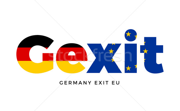 GEXIT - Germany exit from European Union on Referendum. Stock photo © tkacchuk