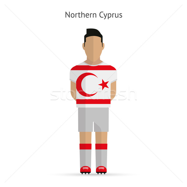 Northern Cyprus football player. Soccer uniform. Stock photo © tkacchuk