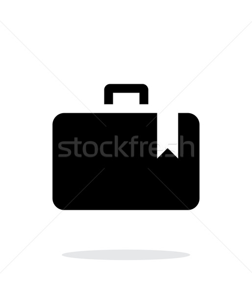 Stock photo: Case bookmark simple icon on white background.