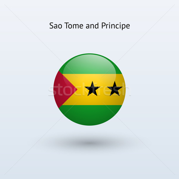 Sao Tome and Principe round flag. Stock photo © tkacchuk