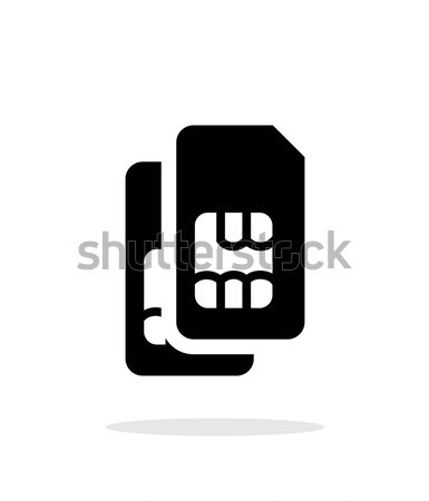 Dual SIM cards icon. Stock photo © tkacchuk