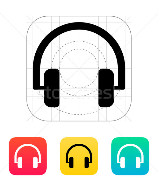 Audio headphones icon. Stock photo © tkacchuk