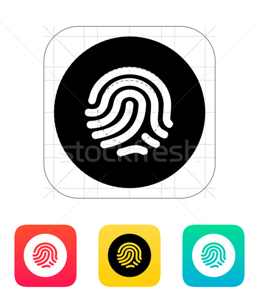 Thumbprint scanner icon. Stock photo © tkacchuk