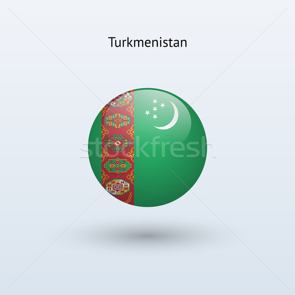 Turkmenistán bandera gris signo web viaje Foto stock © tkacchuk