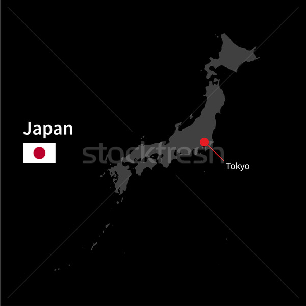 Detaliat hartă Japonia oraş Tokyo pavilion Imagine de stoc © tkacchuk