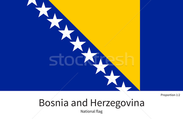 Foto stock: Bandera · Bosnia · Herzegovina · corregir · elemento · colores · educación