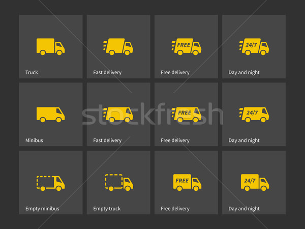 Shipments and free delivery icons. Stock photo © tkacchuk