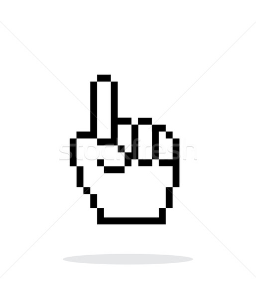 Ein Finger Hand Cursor Symbol Stock foto © tkacchuk