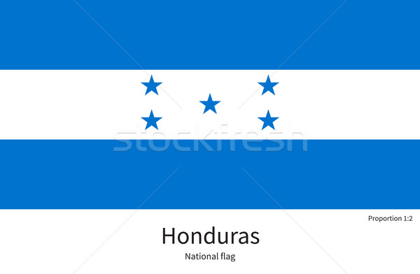 Stockfoto: Vlag · Honduras · corrigeren · element · kleuren · onderwijs