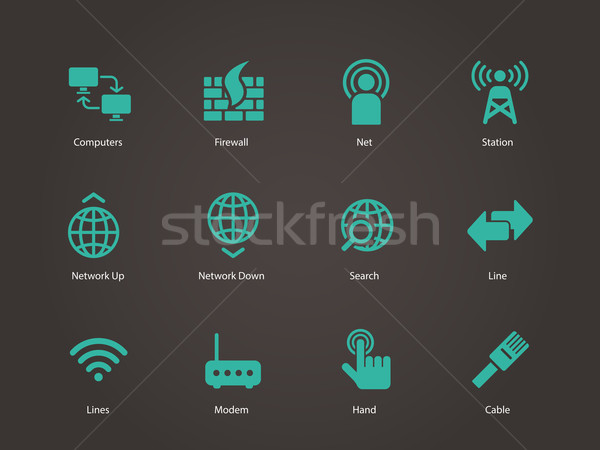 Networking icons. Stock photo © tkacchuk