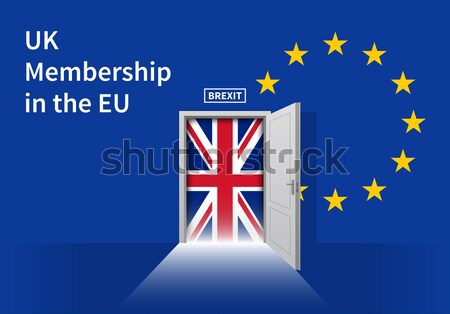 Referendum groot-brittannië brits europese unie vlaggen Stockfoto © tkacchuk