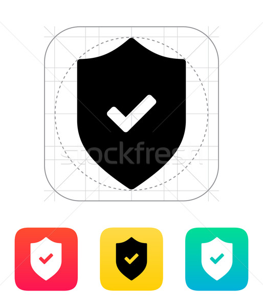 Accept shield icon. Stock photo © tkacchuk
