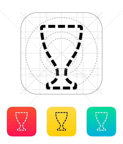 Trophy cup silhouette icon Stock photo © tkacchuk