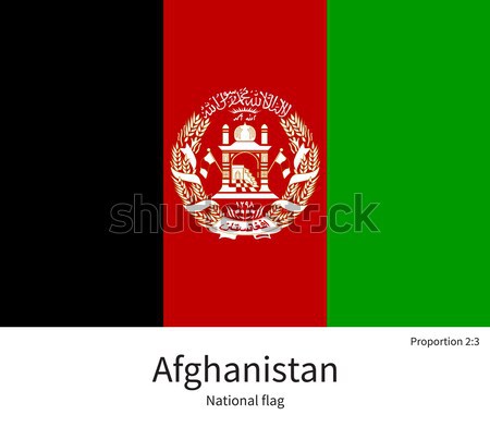 Banderą Afganistan skorygowania kolory edukacji Zdjęcia stock © tkacchuk