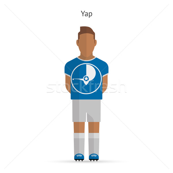 Yap football player. Soccer uniform. Stock photo © tkacchuk