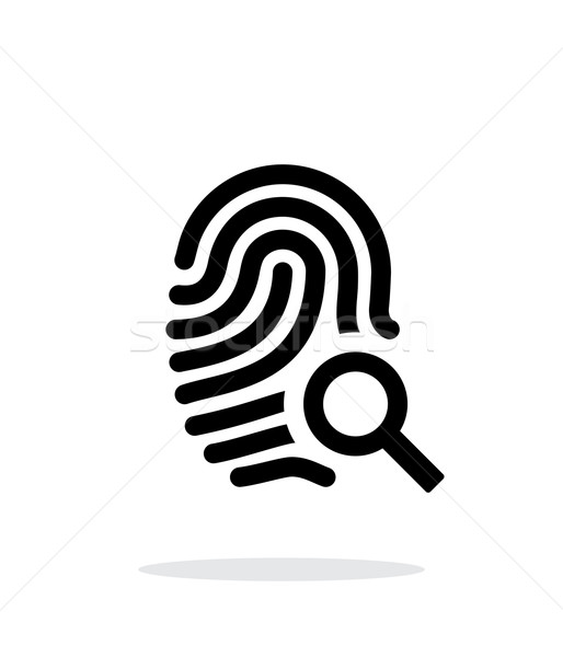 Fingerprint and thumbprint icon on white background. Stock photo © tkacchuk