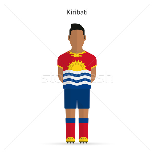 Kiribati football player. Soccer uniform. Stock photo © tkacchuk