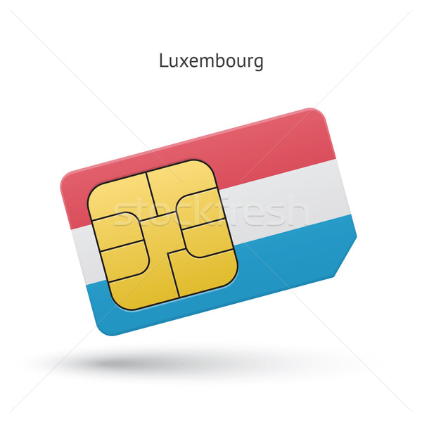 Luxemburgo teléfono móvil tarjeta bandera negocios diseno Foto stock © tkacchuk