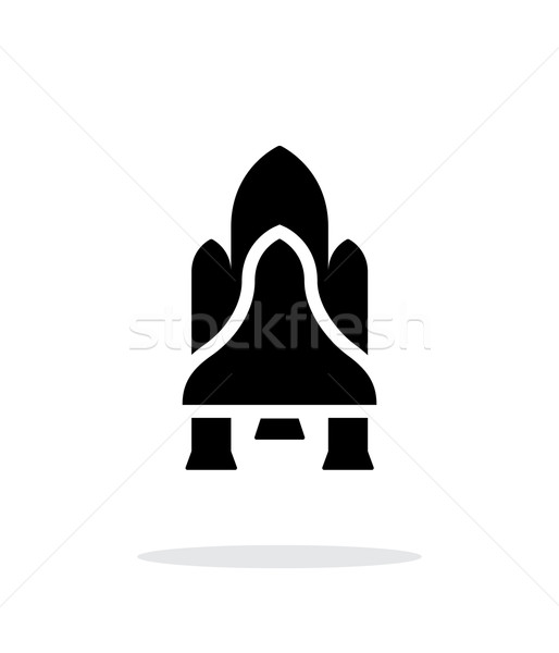 Shuttle simple icon on white background. Stock photo © tkacchuk