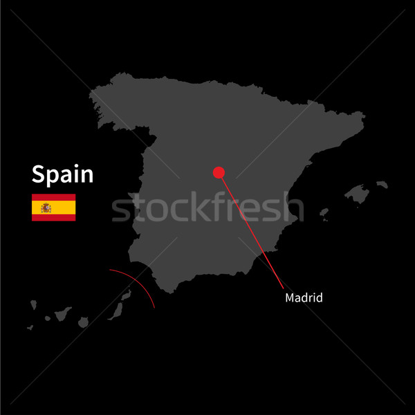 Détaillée carte Espagne ville Madrid pavillon [[stock_photo]] © tkacchuk