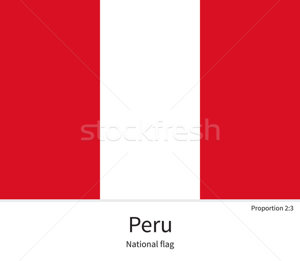 Bandiera Perù correggere elemento colori istruzione Foto d'archivio © tkacchuk