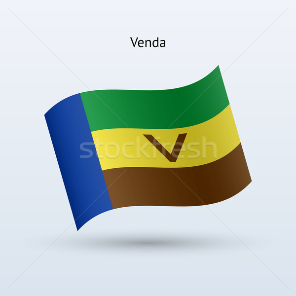 Venda flag waving form. Vector illustration. Stock photo © tkacchuk