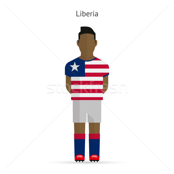 Liberia football player. Soccer uniform. Stock photo © tkacchuk