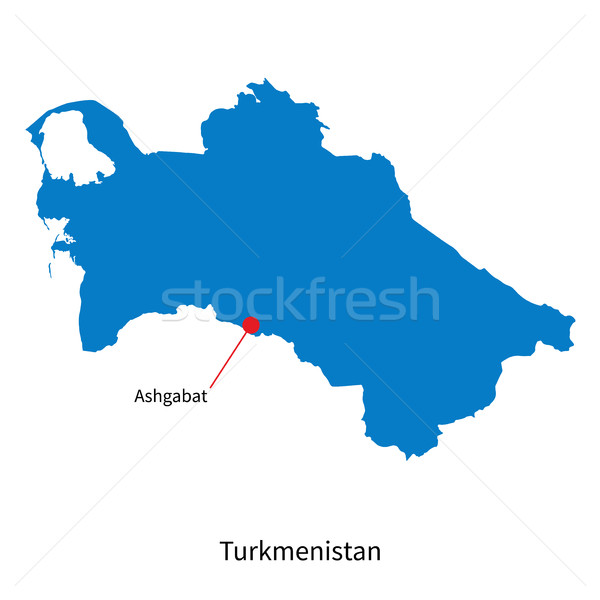 Ayrıntılı vektör harita Türkmenistan şehir eğitim Stok fotoğraf © tkacchuk