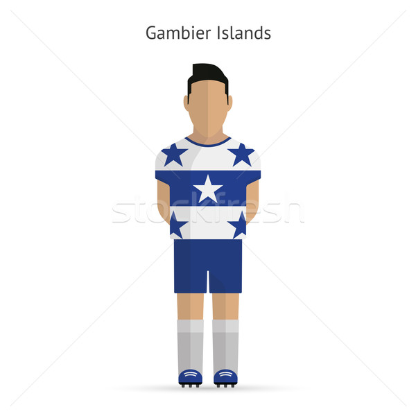 Gambier Islands football player. Soccer uniform. Stock photo © tkacchuk